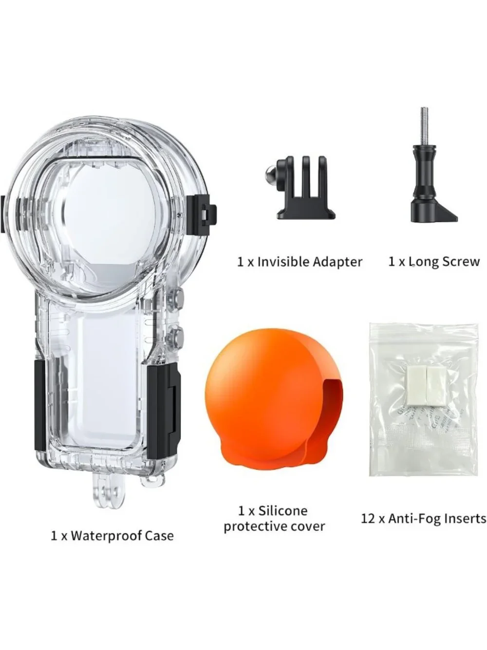 Waterproof 60M Dive Case for Insta360 X5 | Underwater Housing for Snorkeling